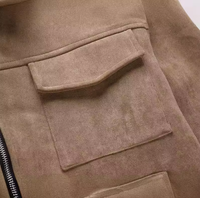 Blouson de travail unisexe en suède matelassé, dernière conception OEM, haute qualité, prix abordable, sur mesure, avec grandes poches zippées