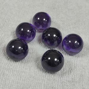 Perles de zircone cubique synthétique, cabochons ronds de 20 mm, sans trou, pierres polies pour la fabrication de bijoux - Product Image 3