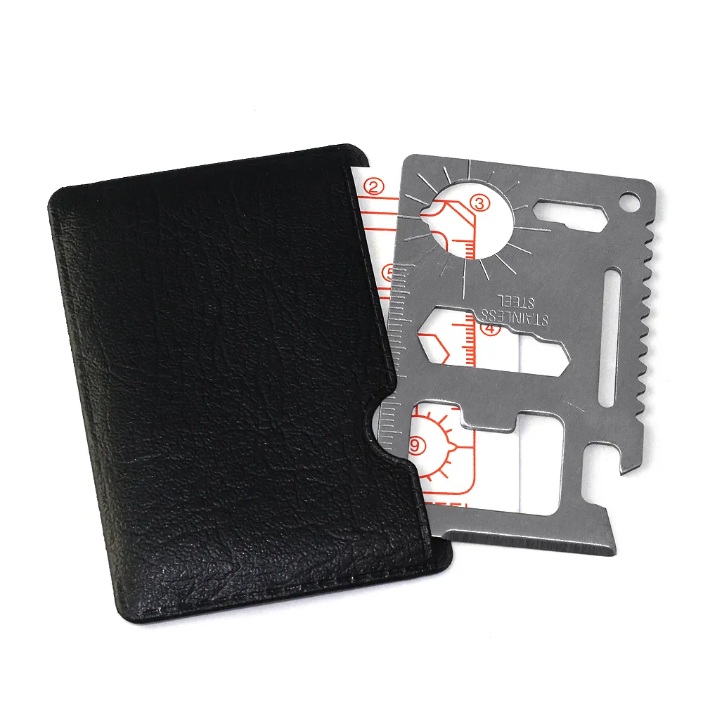 Premium Every Day Carry Survival Pocket Tool Credit Card 420# Stainless Survival Multitool Card Stainless Steel High Quality