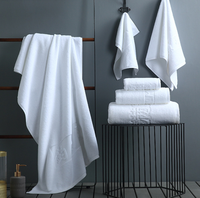 Serviette en coton pur jacquard gaufré imprimé, absorbante et épaisse, pour salon de beauté, hôtel, chambre d'hôtel et salle de bain