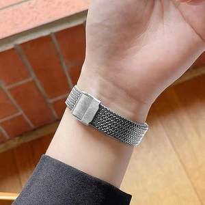 Correa de reloj de acero inoxidable Ultra Luxury de 22MM para <span class=keywords><strong>Apple</strong></span> <span class=keywords><strong>Watch</strong></span>, reemplazo de banda transpirable para IWatch Series 1-10 - Product Image 3