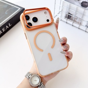 Shockproof <b>Hard</b> PC Phone <b>Case</b> with Metal <b>Camera</b> Kickstand Holder Magnetic Mobile Phone <b>Case</b> for Phone 17 Pro Max 15 16 17Pro - Product Image 5