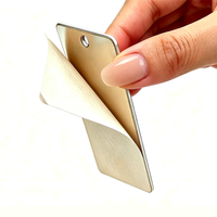 Etiquetas de Código QR Personalizadas, Resistentes al Fuego, Duraderas, para Almacenes Industriales, Equipos Logísticos, Etiquetas de Identificación de Activos de Aluminio Metálico Mini con Código de Barras