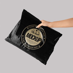 Custom Logo Black Eco Friendly Biodegradable Plastic Poly Mailer Courier Shipping Bag For Clothing Envelop Mail Mailing Bags