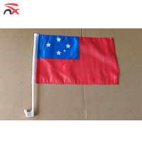 Drapeaux nationaux de Samoa personnalisés de haute qualité en gros, drapeau de voiture Samoa pour événements en plein air