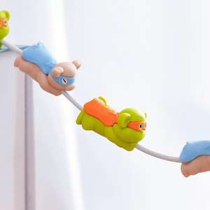 OEM Mignon Carton Câble Accessoires Animal Protecteur de Câble D'USB De Morsure avec Le Meilleur Matériau En Silicone - Product Image 5