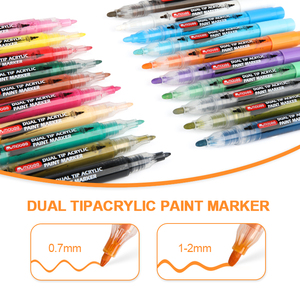 Mobee P-955 High Quality Factory <strong>Acrylic</strong> Paint <strong>Marker</strong> Pens Drawing Smoothly Extra Fine Tip <strong>Acrylic</strong> Paint <strong>Marker</strong> For Art School