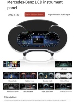 Los Más Vendidos: Panel de Instrumentos Digital LCD de 12.3 Pulgadas con CarPlay para Mercedes-Benz W205 W253 C200 C260 GLC 15-19