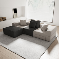 Großhandel Modernes Verstellbares Ecksofa 3-Sitzer Set mit Mikrofaser-Stoff Anpassbare Farben & Designs für Wohnzimmer