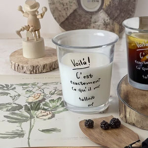 Ly thủy tinh trong suốt 350ML dùng hàng ngày, thiết kế đơn giản cổ điển, thích hợp cho quán cà phê, cà phê đá Mỹ, nước ép, đồ uống lạnh - Product Image 4