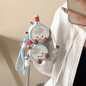 Raqueta de bádminton giratoria con funda de silicona compatible con <span class=keywords><strong>Apple</strong></span> para AirPods Pro 1/2 Generation y <span class=keywords><strong>AirPods3</strong></span> - Product Image 1