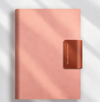 Carnet à feuilles mobiles A5 en PU avec boucle magnétique, journal Cornell rechargeable, logo personnalisé, cadeau pour le bureau ou l'école