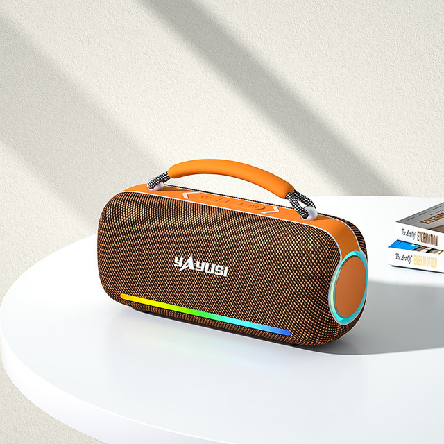 Hot Sale Portable Powerful 40W H19 Boombox  Speaker Outdoor Speaker Mini Speaker with Flashing Lighting