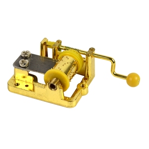 Hand crank mechanism manual music box movement