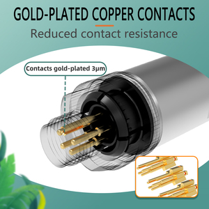 M12 Thông tư nối shiled lĩnh vực cài đặt 5-Pin K Mã nối hàn Vít nam nữ cắm IP67 kết nối không thấm nước - Product Image 5