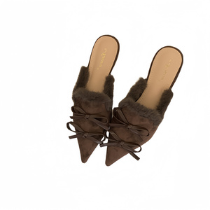2024 New Women's Flat Pointed Boat <b>Shoes</b> Slippers Breathable and Fashion Trend for Spring Summer Autumn Seasons Solid Color - Product Image 6