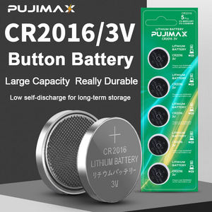 PUJIMAX 5 unids/pack baterías digitales Cr 2016 Dl2016 Ecr2016 Lm2016 baterías 3V batería <span class=keywords><strong>de</strong></span> litio para <span class=keywords><strong>reloj</strong></span> juguetes <span class=keywords><strong>de</strong></span> Control remoto - Product Image 2