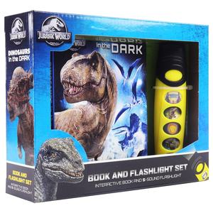 Jurassic World Learning Machines Dinosaurios en el libro de sonido oscuro con linterna de juguete - Product Image 1