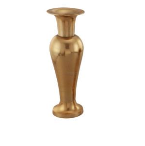 Aluminium Flower <b>Vase</b> For Home Decor Best Quality <b>Gold</b> Polish Finished Metal Flower <b>Vase</b> For Table Top Decor - Product Image 3