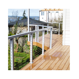 BNS haute qualité vente chaude câble en acier inoxydable câble métallique <span class=keywords><strong>garde</strong></span>-<span class=keywords><strong>corps</strong></span> attaches balustrades balcon <span class=keywords><strong>garde</strong></span>-<span class=keywords><strong>corps</strong></span> en acier inoxydable - Product Image 1