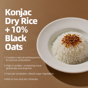 Ngũ cốc yến mạch ít carb, gạo Shirataki, gạo khô Konjac, bán buôn trực tiếp từ nhà máy, không cần nấu - Product Image 3