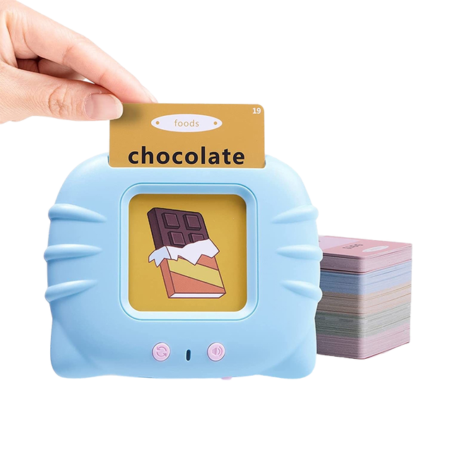Montessori Cognitive Cards Talking Flash Cards for Toddlers Early Educational Audio Book Language Learning Kids Flashcards Audio