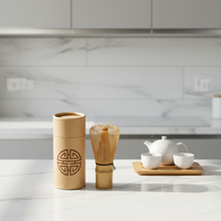 Tube de rangement en papier Chasen, tube en papier épais et rigide, anti-poussière, anti-humidité, emballage cylindrique personnalisé avec logo pour accessoires de cérémonie du thé