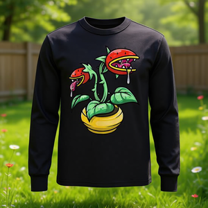 T-shirt à manches longues pour enfants Venus Flytrap, motif monstre végétal - Product Image 3