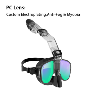 Thiết kế mới 180 độ toàn cảnh 3 trong 1 chống sương mù chống rò rỉ Scuba lặn mặt nạ với máy ảnh núi - Product Image 3