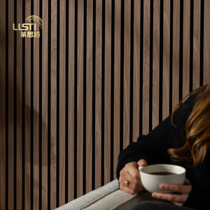 แผ่นผนังอะคูสติกดีไซน์ทันสมัย วัสดุไม้วีเนียร์ ฉนวนกันเสียงสำหรับโรงแรม แบบจำลอง 3 มิติ ตัวอย่างฟรี-สำหรับโครงการออกแบบกราฟิก - Product Image 4