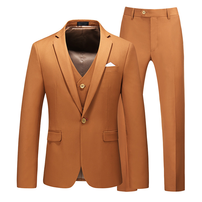 Marron (veste + pantalon + gilet)