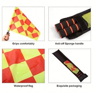 Professional Hot Sales Sublimation Product Hand Waving Extendable Sports Entertainment <b>Referee</b> <b>Flag</b> - Product Image 2