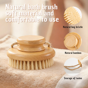 <span class=keywords><strong>Brosse</strong></span> corporelle ronde naturelle multi-matériaux OEM ODM de qualité supérieure pour massage anti-cellulite, exfoliation et bien-être de la peau - Product Image 4
