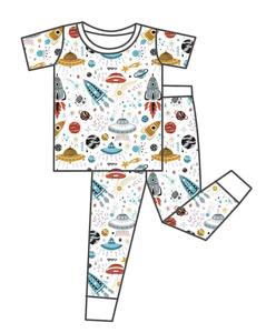 Pigiami Estivi Traspiranti in Bambù a Maniche Corte Qingli OEM Senza Tariffe, Pigiami Personalizzati all'Ingrosso per Bambini - Product Image 5