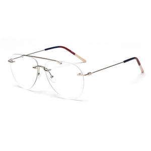 リムレスメガネフレーム男性女性ファッション航空眼鏡男性ファッションフレームレス眼鏡処方光学用 - Product Image 6