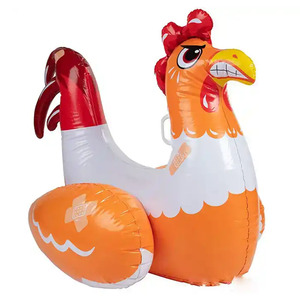 Bébé natation flotteur piscine gonflable <span class=keywords><strong>plage</strong></span> fête anneau Pvc piscine flotteur Tube anneau d'eau jouets anneau de bain gonflable coq équitation jouet - Product Image 2