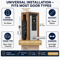 Sistema de Cerradura Inteligente para Hotel INN Apartment Pro Usb M69 V69, Cerradura Electrónica para Puerta con Tarjeta RFID Inteligente