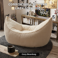 Fauteuil sensoriel Peapod moderne et confortable, canapé paresseux rembourré en tissu, lit pouf pour salle de jeux, bureau ou espace détente