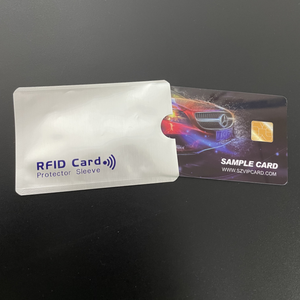Giao Hàng Nhanh Chóng Tùy Chỉnh In Rfid Chặn Thẻ Bảo Vệ Chủ Chống Thấm Nước Chống-Quét Thẻ Tay Áo Với Tín Hiệu An Ninh Kháng - Product Image 3