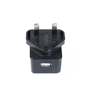 UKCA CE certified uk usb mains charger plug adaptor 5v1a 1.5a 2a 2.1a 2.4a 2.5a power adapter