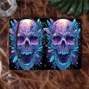 Journal fait main avec une touche de luxe idéal pour la prise de notes d'étude et les collections avec crâne avec pointe en cristal - Product Image 6