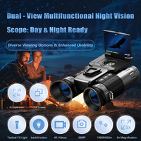Gafas de Visión Nocturna 4K UHD Todo en Uno Z9155 con Zoom 8x, Distancia IR de 600m, Observación Diurna y Nocturna, Grabación de Video, Seguridad y Caza