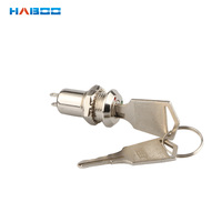 HABOO Interrupteur à clé pour porte à enroulement à haute sécurité, 12 mm, 2 positions, HB0111, petit, marche/arrêt