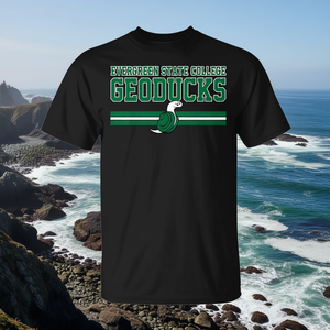 Evergreen State College Geoducks T-shirt noir pour hommes, taille L - Product Image 3