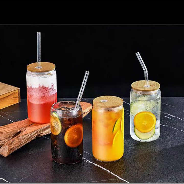 Custom Creative Print 16Oz Double Wall Frosted Large Clear Can Blank