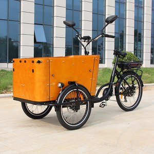 Vélo cargo électrique familial avec moteur arrière 250W 500W, conforme aux normes européennes, avec <span class=keywords><strong>porte</strong></span> latérale, tricycle électrique pour enfants, meilleure vente - Product Image 4
