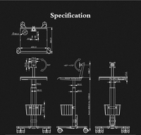 Postes de travail mobiles modernes, chariots pour ordinateurs portables, roulettes pour tablettes, installation de mobilier commercial