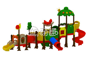 Moetry rừng chủ đề Toddler sân chơi thiết bị nhựa trượt cho trẻ em chơi ngoài trời cho vườn trường hoặc nhà trẻ sân sau - Product Image 5