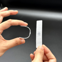 SUNLAN Mini 70*15MM impermeable RFID etiqueta de costura interfaz NFC Etiqueta de lavandería textil lavable para ropa frecuencia UHF 860-960MHz