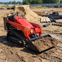 Mesin Diesel Euro5/EPA Motor Crawler Front Skid Steer Loader dengan Bucket